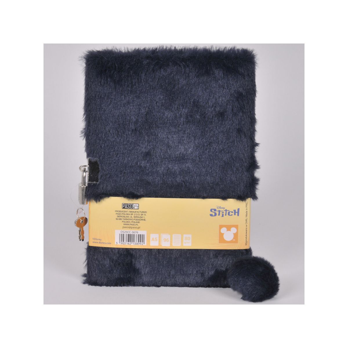 Pamiętnik Paso pluszowy Stitch A5 (DS25CC-3676)