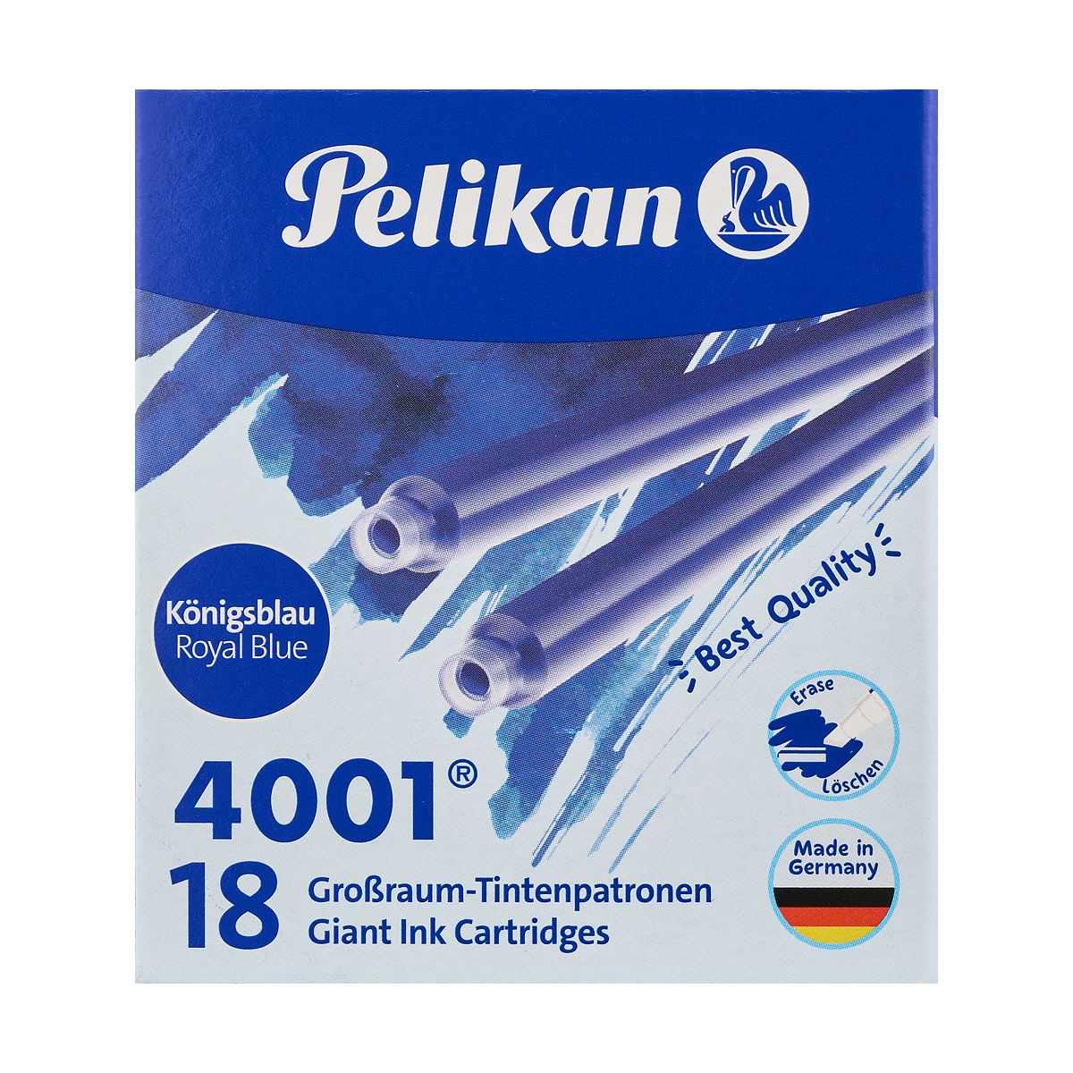 Naboje długie 18 sztuk niebieski Pelikan (300004064)
