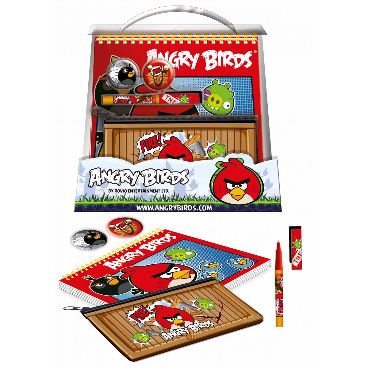Zestaw szkolny Angry Birds ANGRY BIRDS ANGRY BIRDS Gandalf
