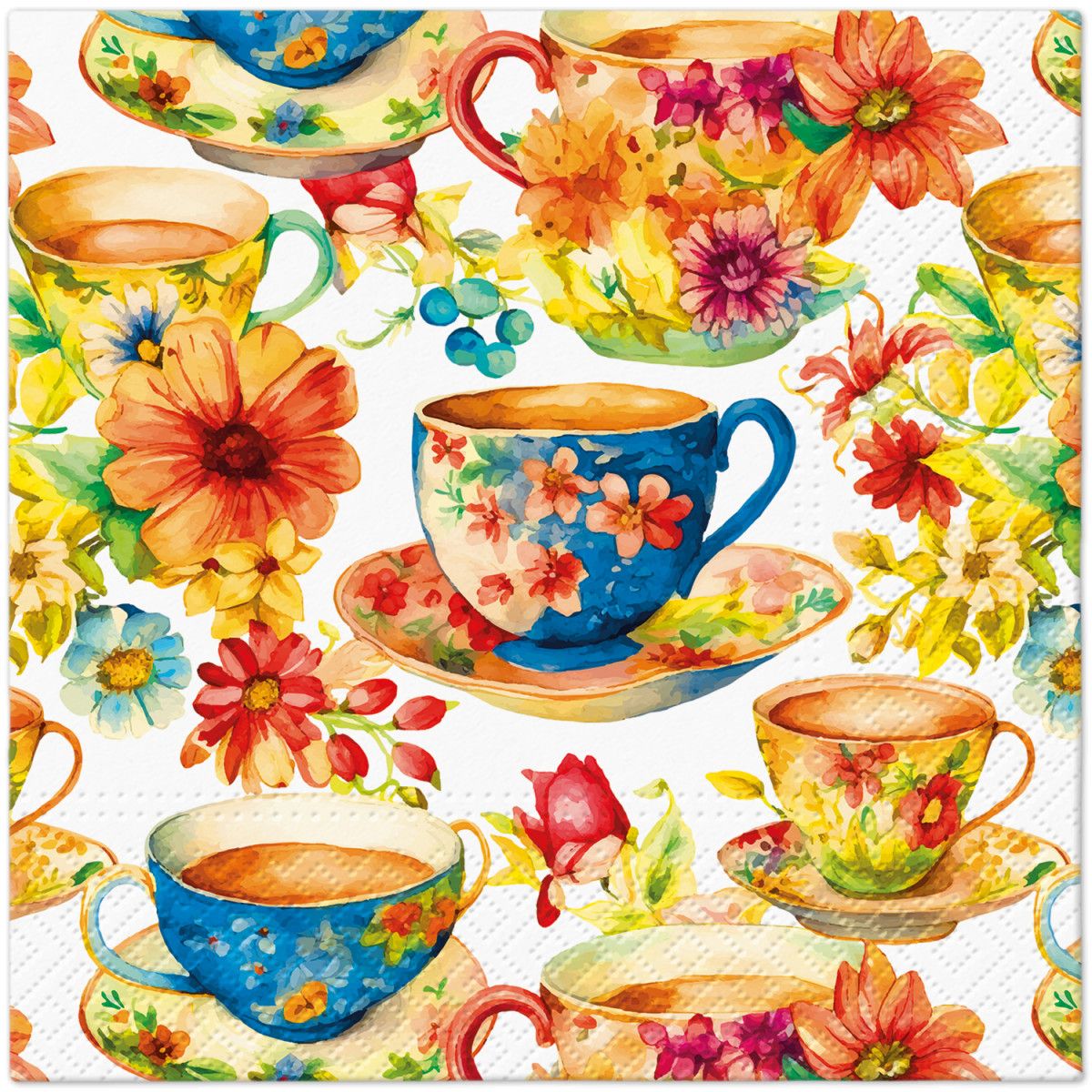 Serwetki Paw TaT Summer Tea mix bibuła [mm:] 330x330 (TL126300)