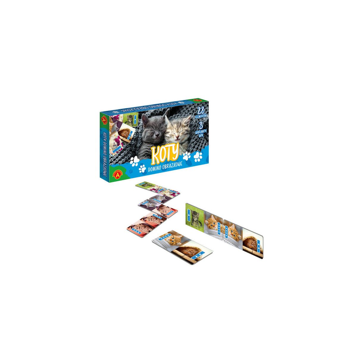 Gra edukacyjna DOMINO OBRAZKOWE - KOTY Alexander (7860)