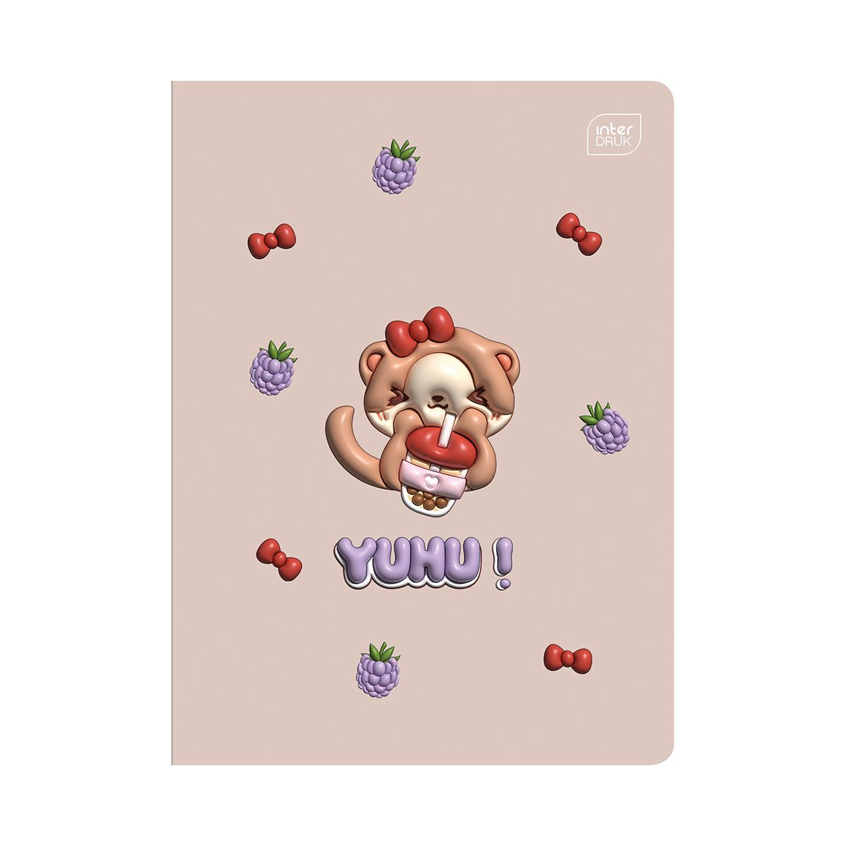 Zeszyt Interdruk YUHU A5 16k. 70g linia kolor