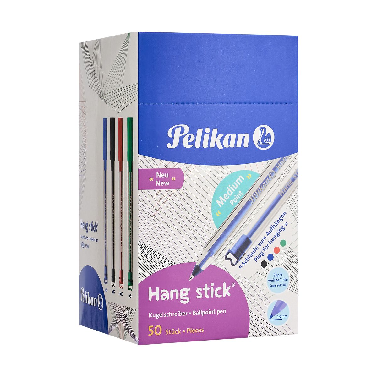 Długopis Hang Stick K86 niebieski 1,0mm Pelikan (400197414)