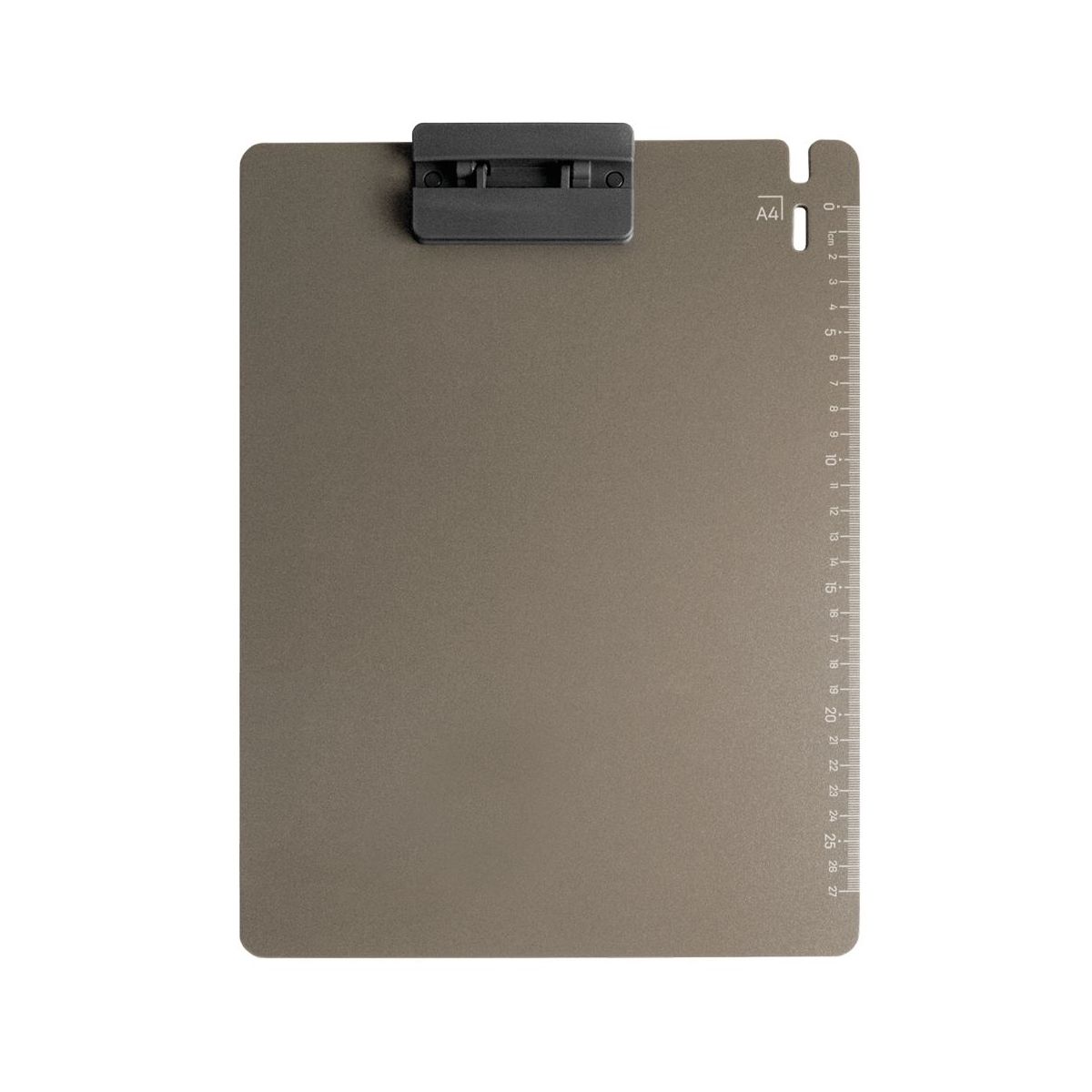 Deska z klipem (podkład do pisania) Tetis Z PODZIAŁKĄ A4 szara (BD650-S)
