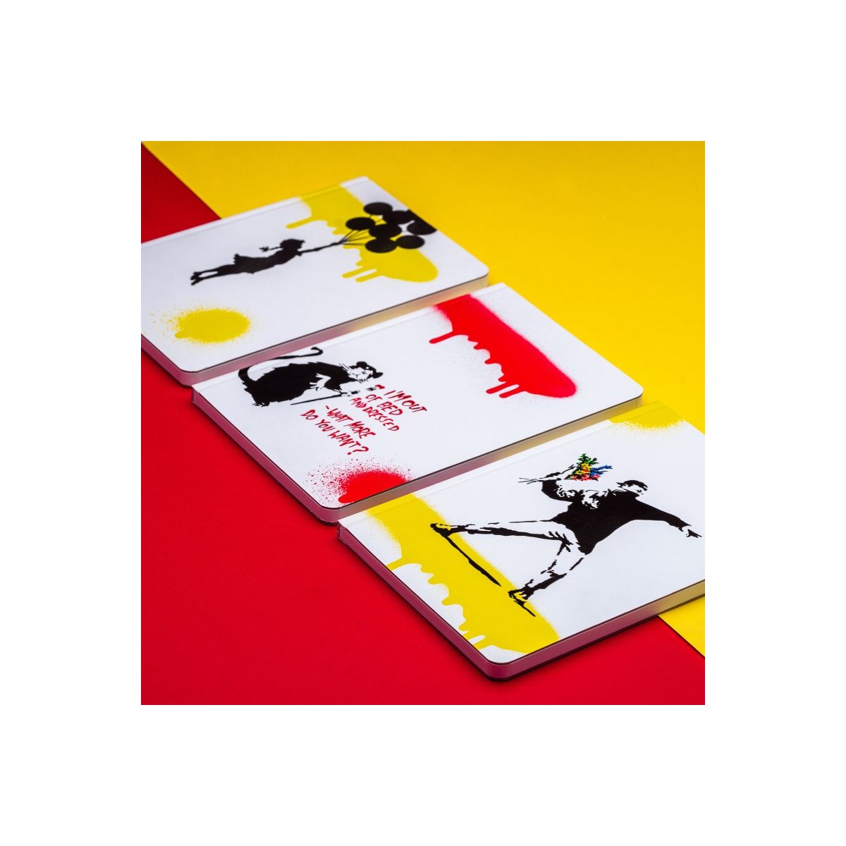 Notes (notatnik) Banksy - baloon 128k. [mm:] 140x210 Pinifarina (PF-PNF1421BSKBA)