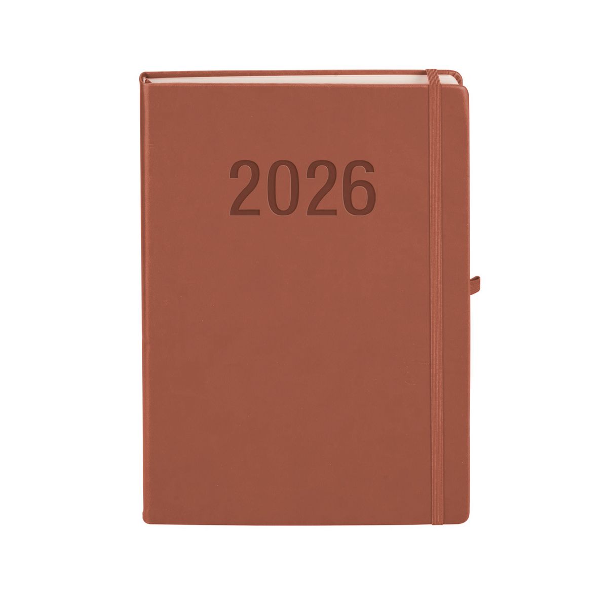 Kalendarz książkowy (terminarz) 2026 MEMOFIX  DNS A4 Antra (MOCHA MAUSE)