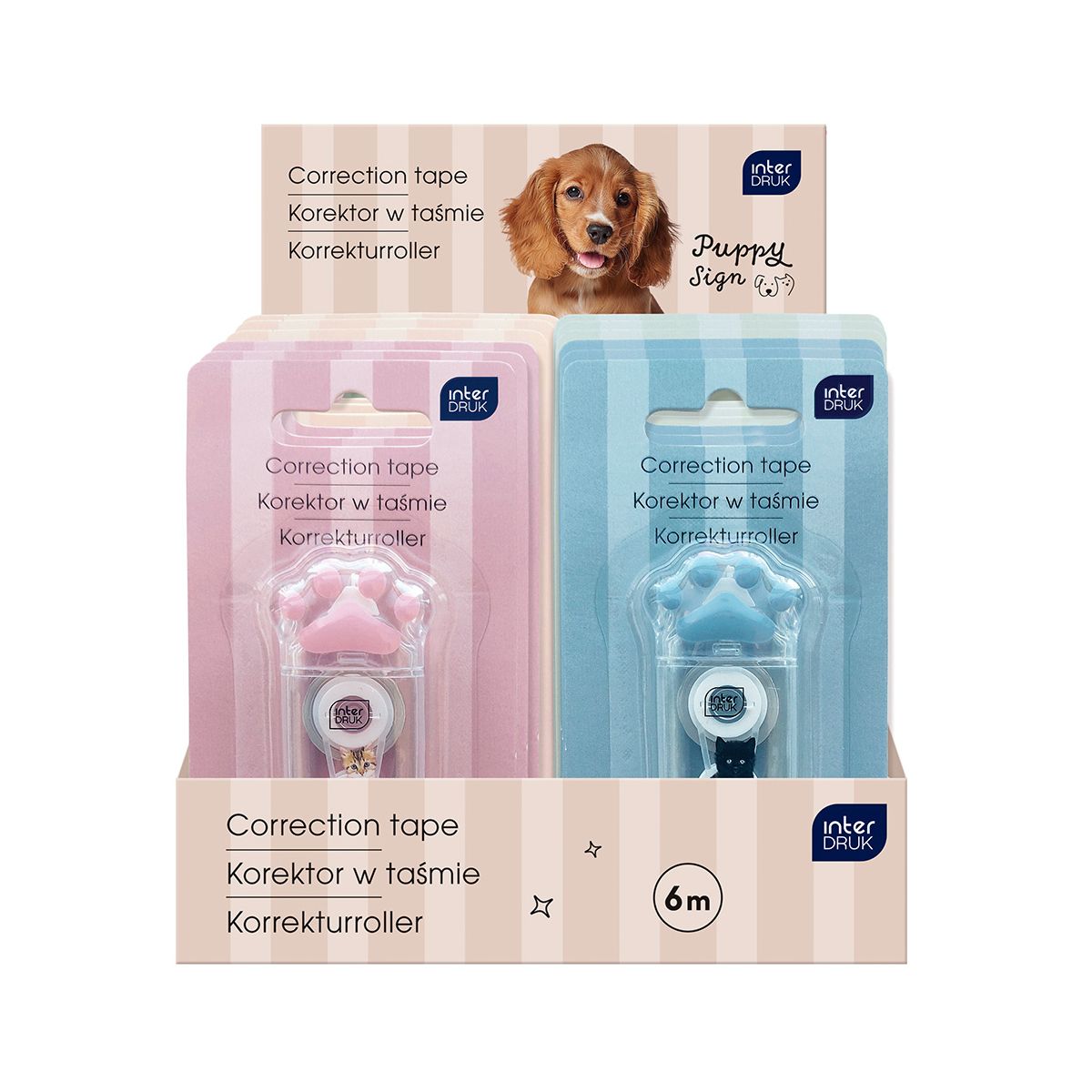 Korektor w taśmie (myszka) Bebe PUPPY SIGN6 [mm*m] (6 m)