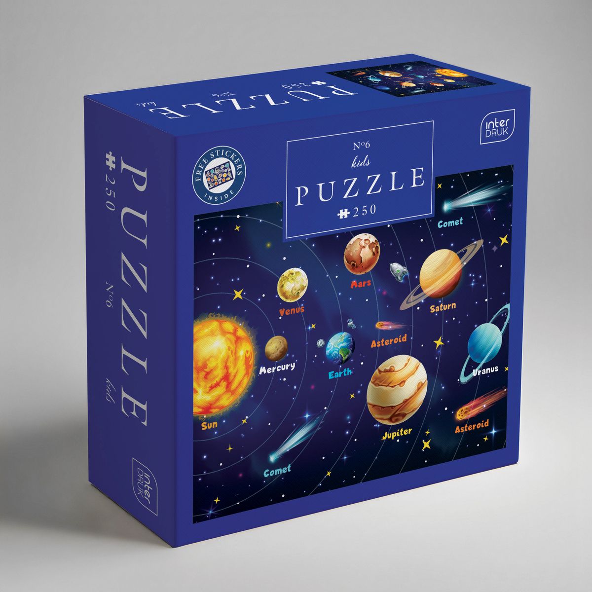 Puzzle Interdruk KIDS 6 SOLAR SYSTEM 5902277368973 250 el. (250 el)
