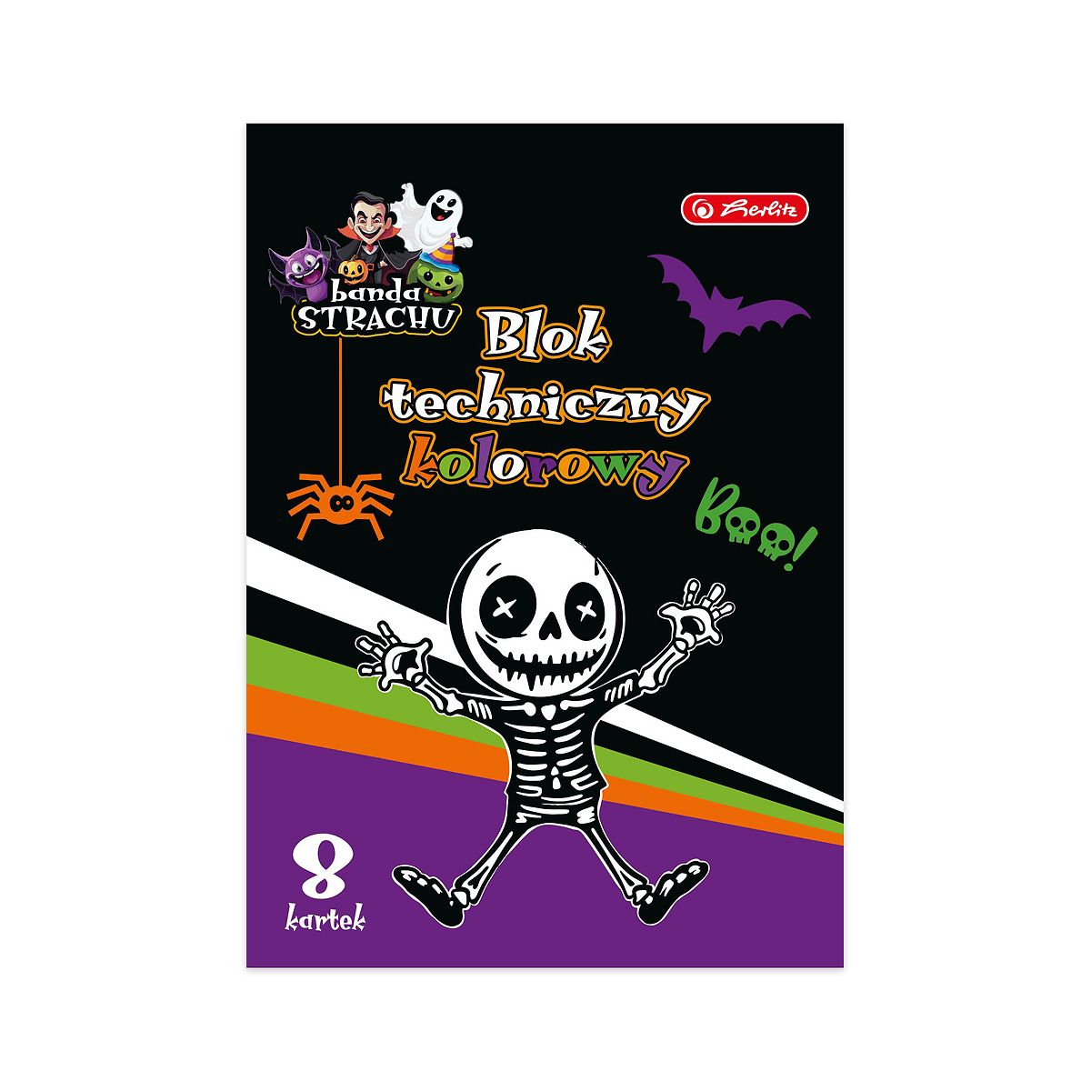 Blok techniczny Herlitz Halloween 9510119 A4 kolorowy (300024718)
