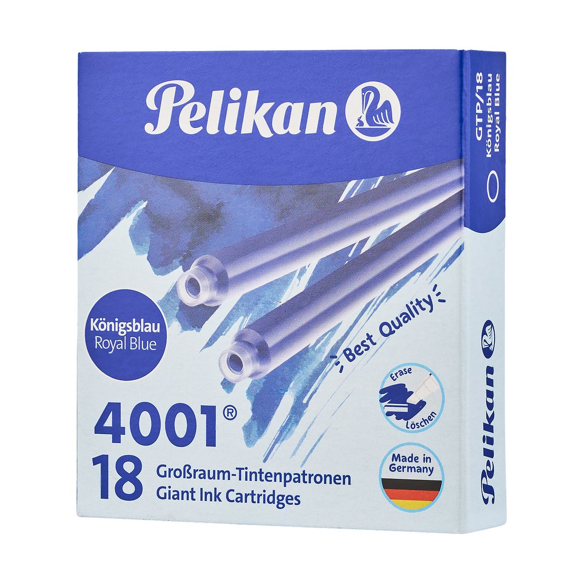 Naboje długie 18 sztuk niebieski Pelikan (300004064)