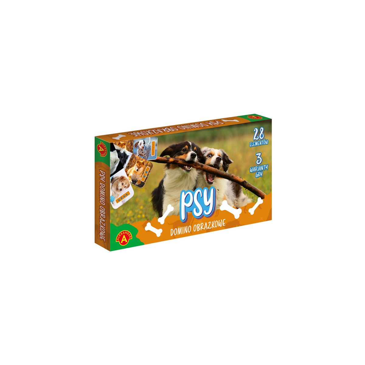Gra edukacyjna DOMINO OBRAZKOWE - psy Alexander (7877)