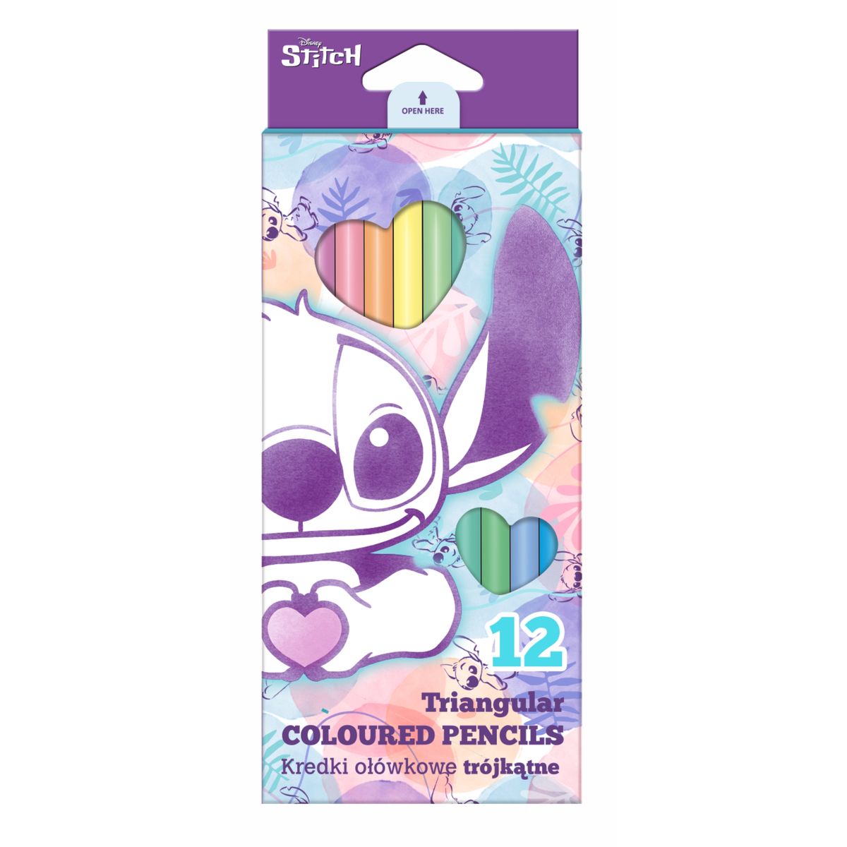 Kredki ołówkowe Patio Stitch Pastelowe 12 kol. (92047PTR)