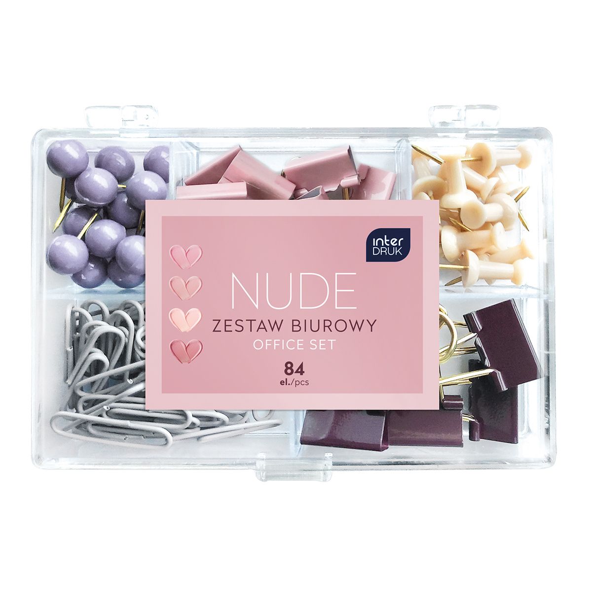 Spinacze Interdruk NUDE 5902277346277 82 szt (84 EL)