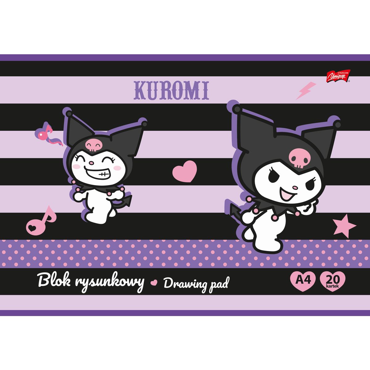 Blok rysunkowy Kuromi Unipap