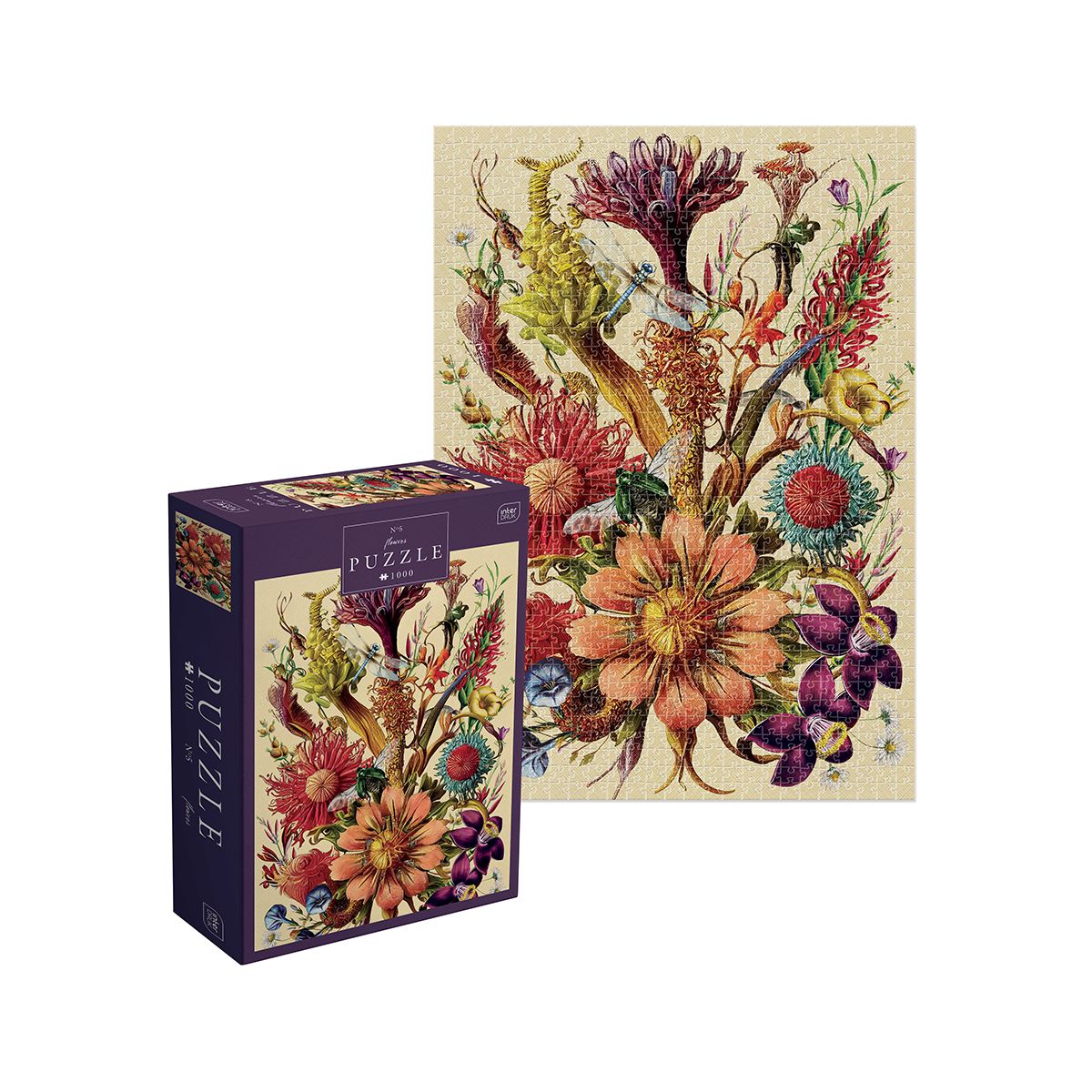 Puzzle Interdruk Flowers 5 PUZZLE 1000 1000 el. (5902277370044)