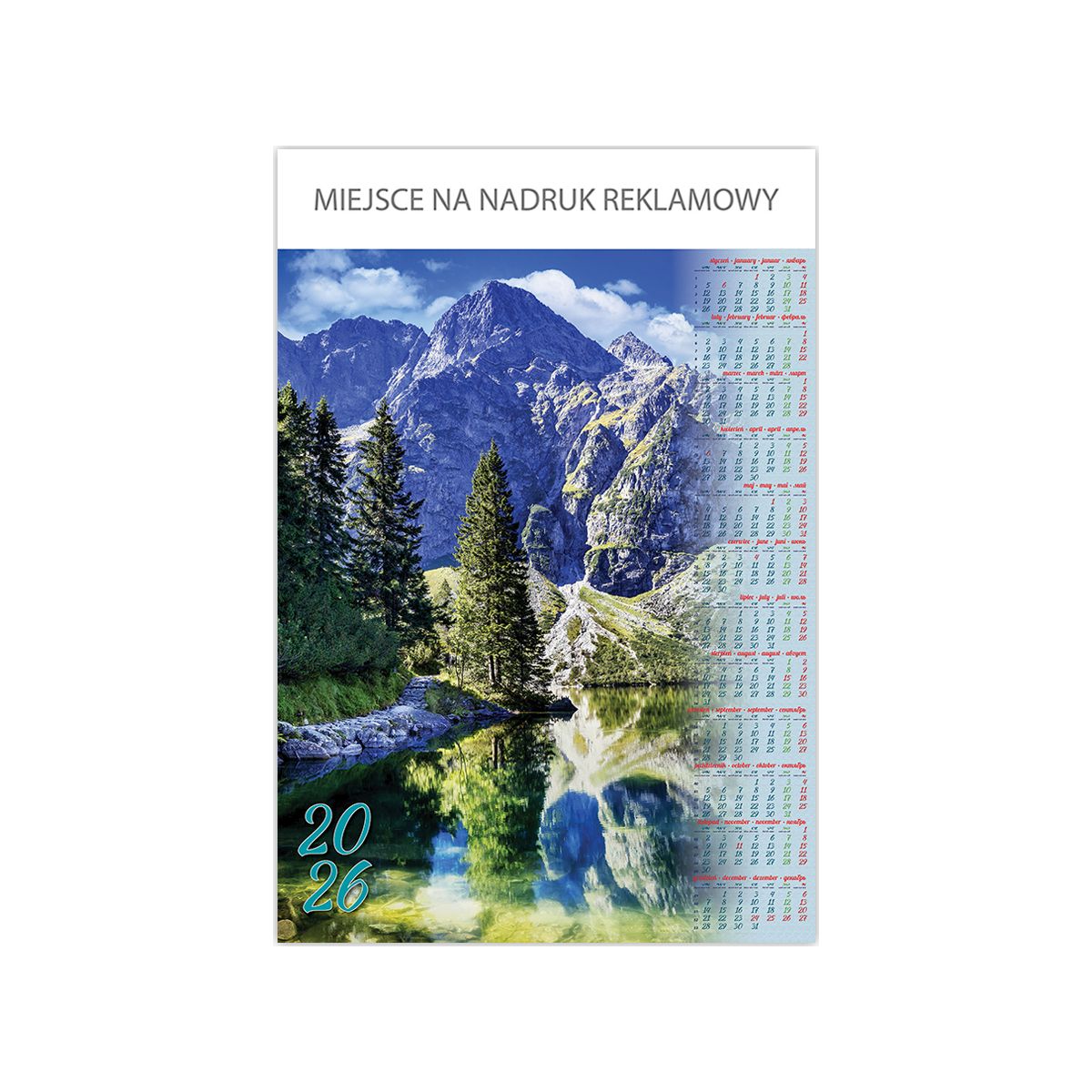 Kalendarz ścienny Telegraph KLIF plakatowy 670mm x 988mm (03)