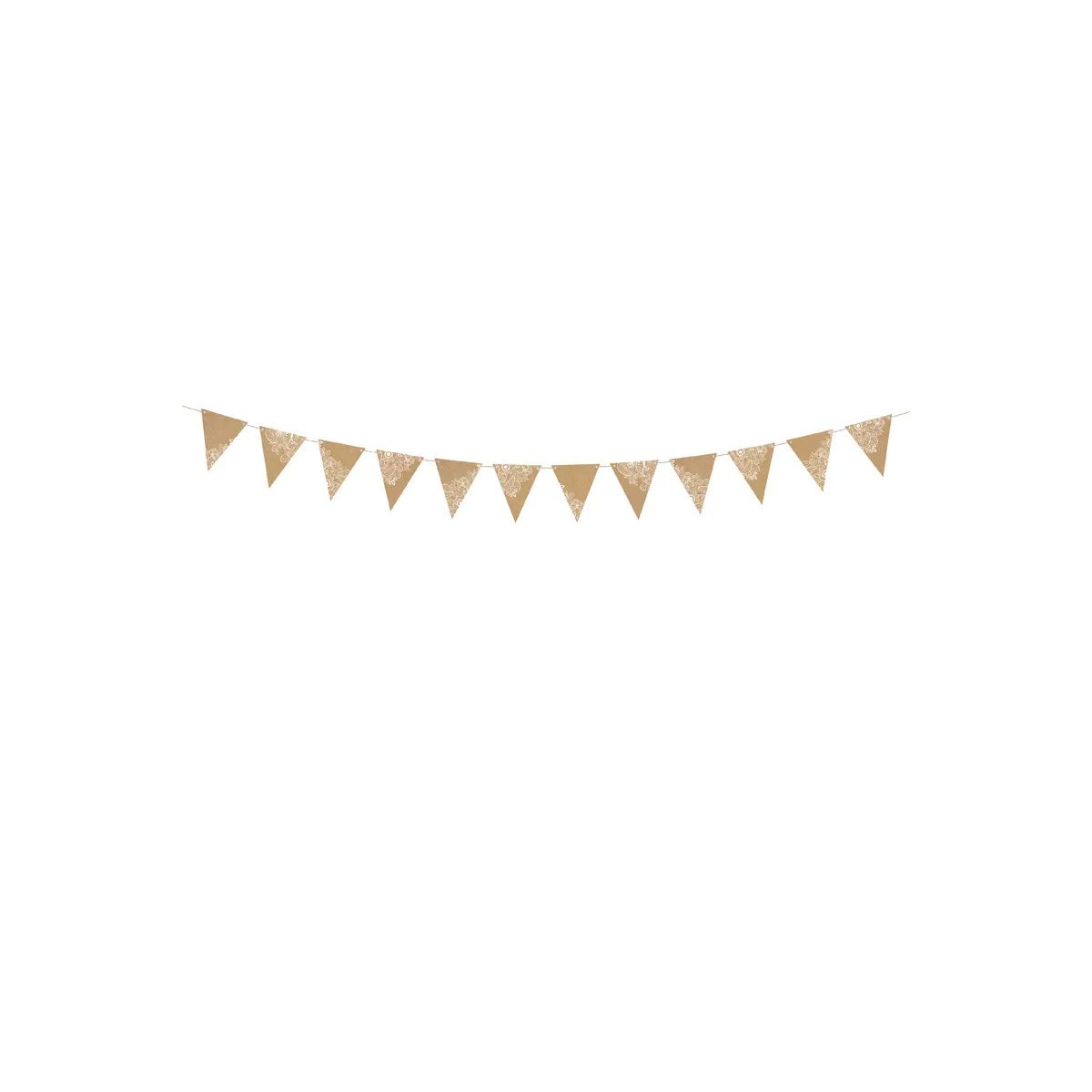 Girlanda Partydeco Flagietki, kraft, 2,1 m (FLG17)