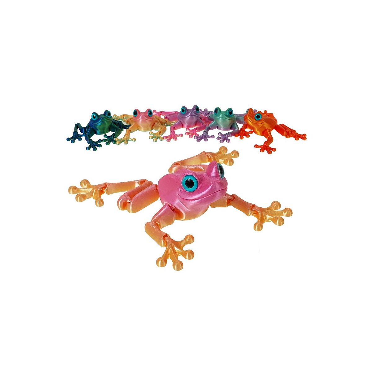 Figurka żaba 3D 14cm mix kolorów wkład Adar (621510)