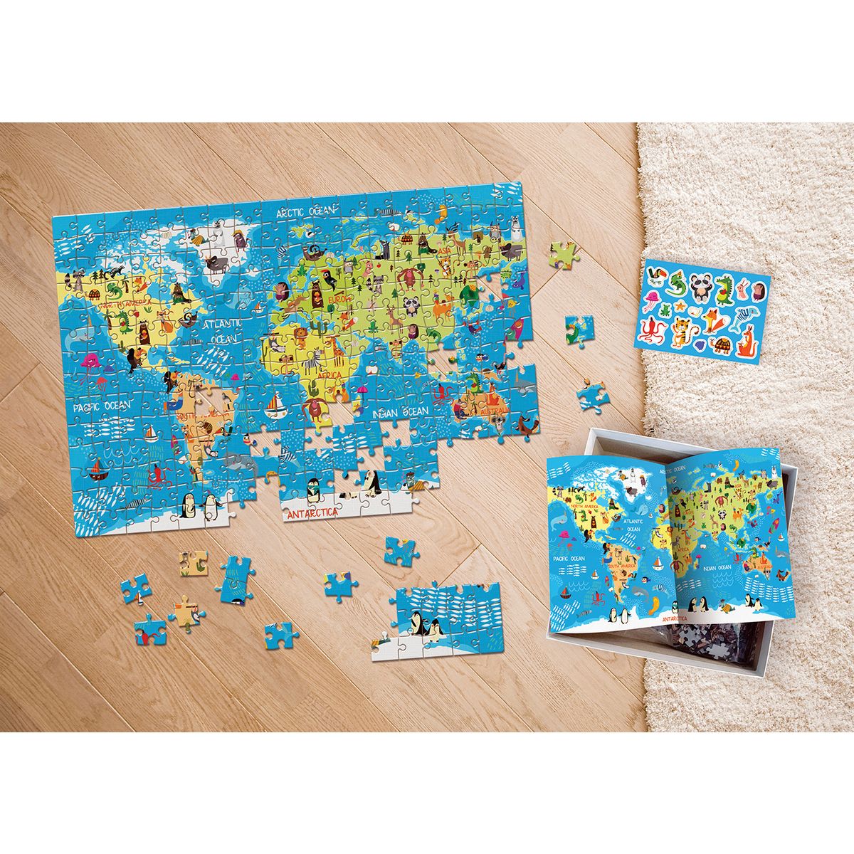 Puzzle Interdruk KIDS 5 WORLD MAP 5902277368966 250 el. (250 el)