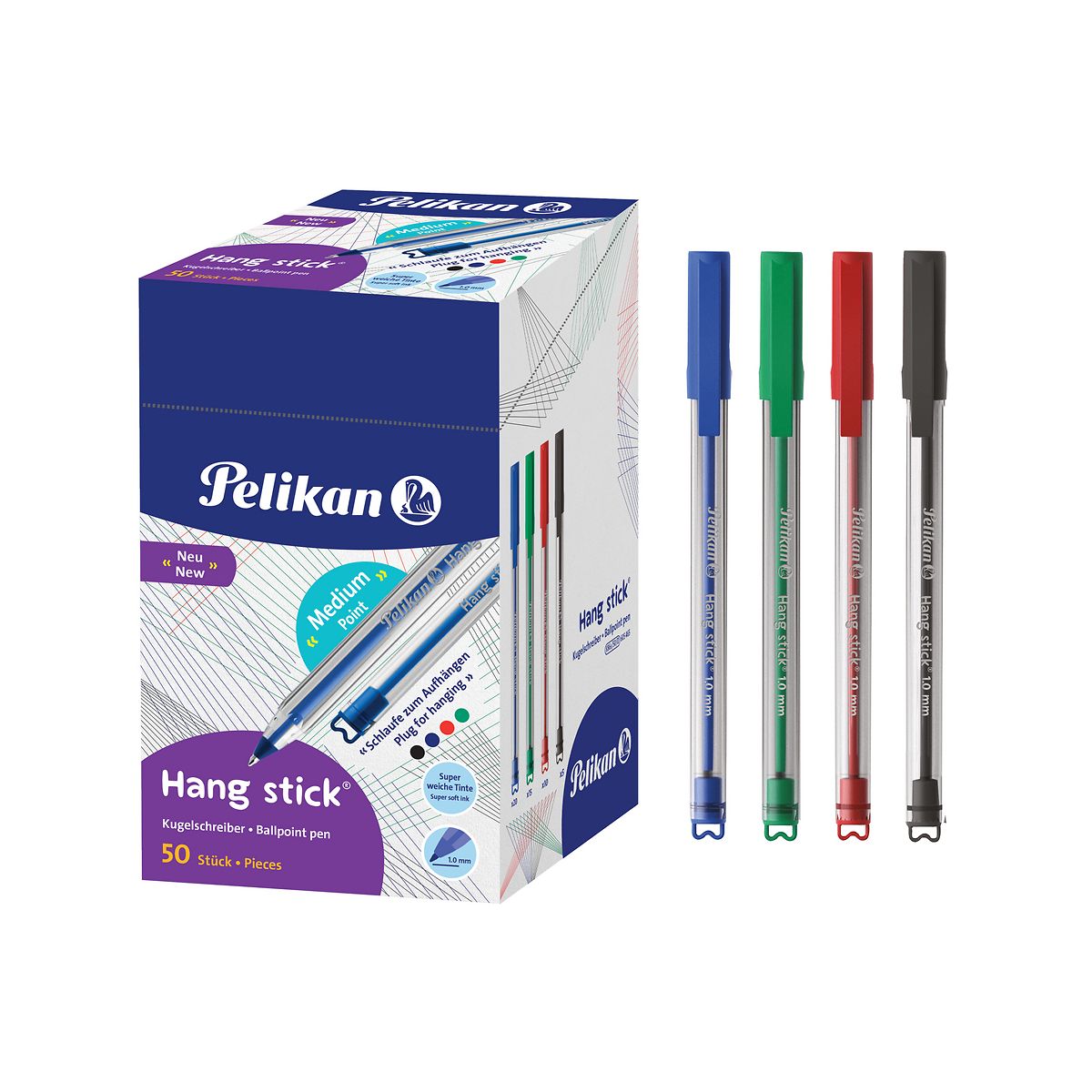 Długopis Hang Stick K86 niebieski 1,0mm Pelikan (400197414)