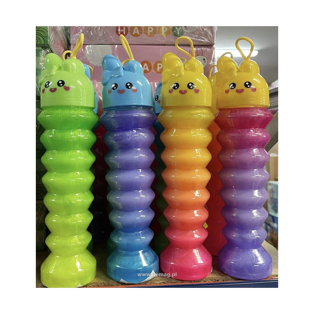 Glut Bemag Slime duży w spiralnej buteleczce ombre królik (73088)