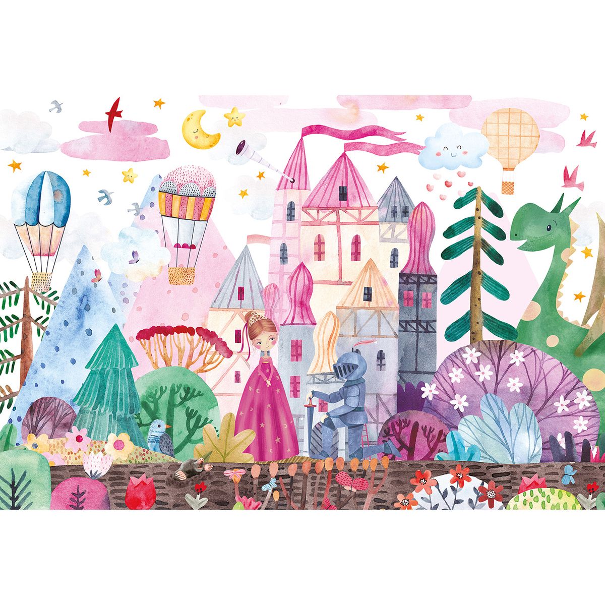 Puzzle Interdruk KIDS 3 Castele 5902277368942 250 el. (250 el)