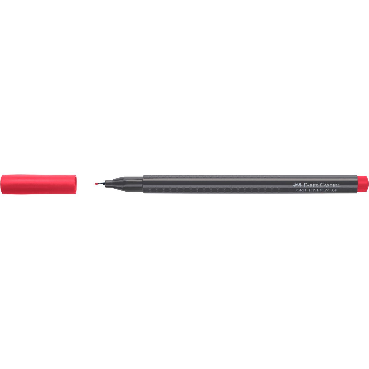 Cienkopis Grip Finepen 0,4 karminowy 0,4mm 1kol. Faber Castell (FC151626)