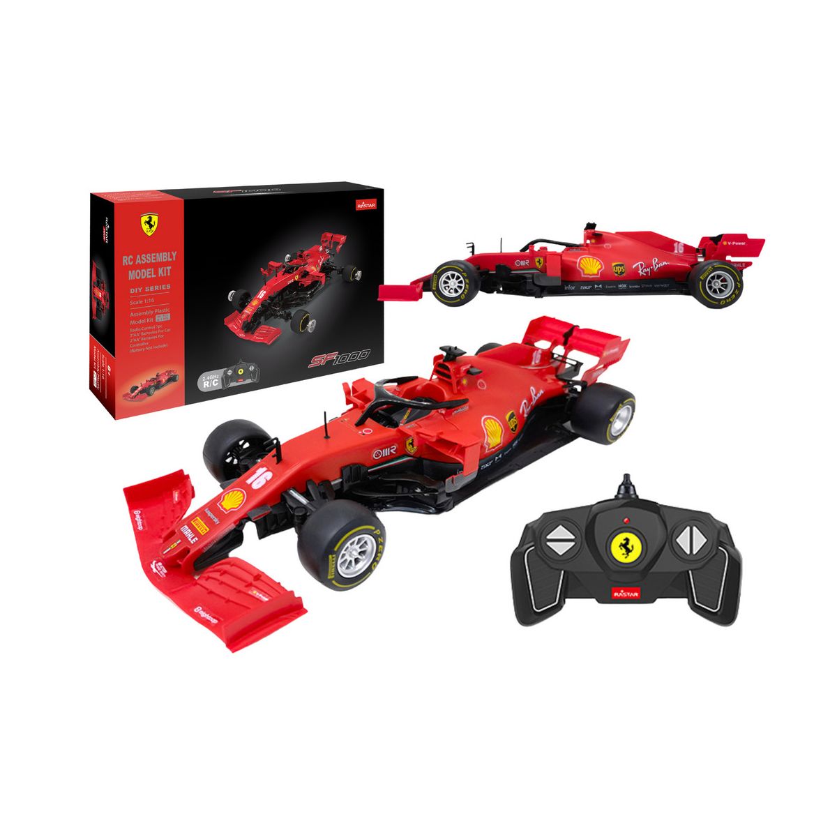 Klocki konstrukcyjne Lean Auto RC Rastar 1:16 Ferrari SF1000 Bolid Czerwony (20575)