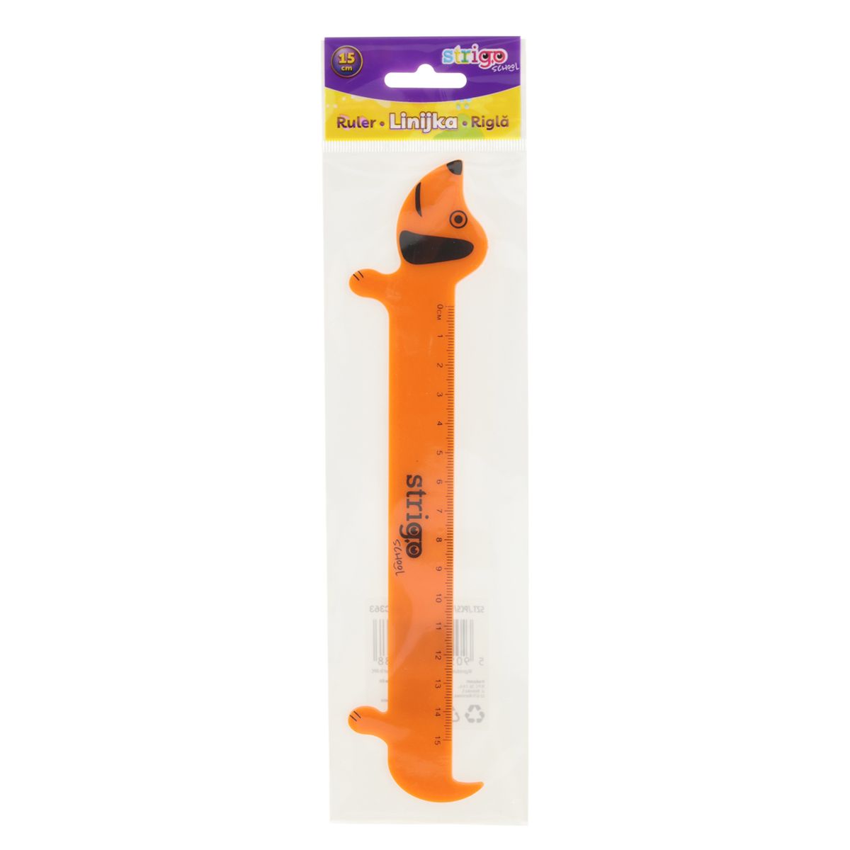 Linijka plastikowa Strigo 15 cm JAMNIK 15cm (SSC363)