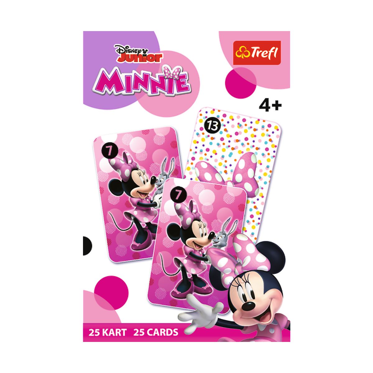 Karty Trefl Disney Piotruś - Minnie (08495) 25 sztuk