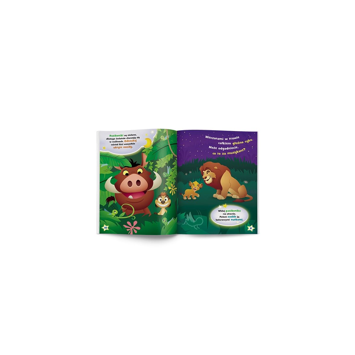 Książka dla dzieci Disney Maluch. Pstryk! Co widać nocą? Ameet (GLO - 9201)