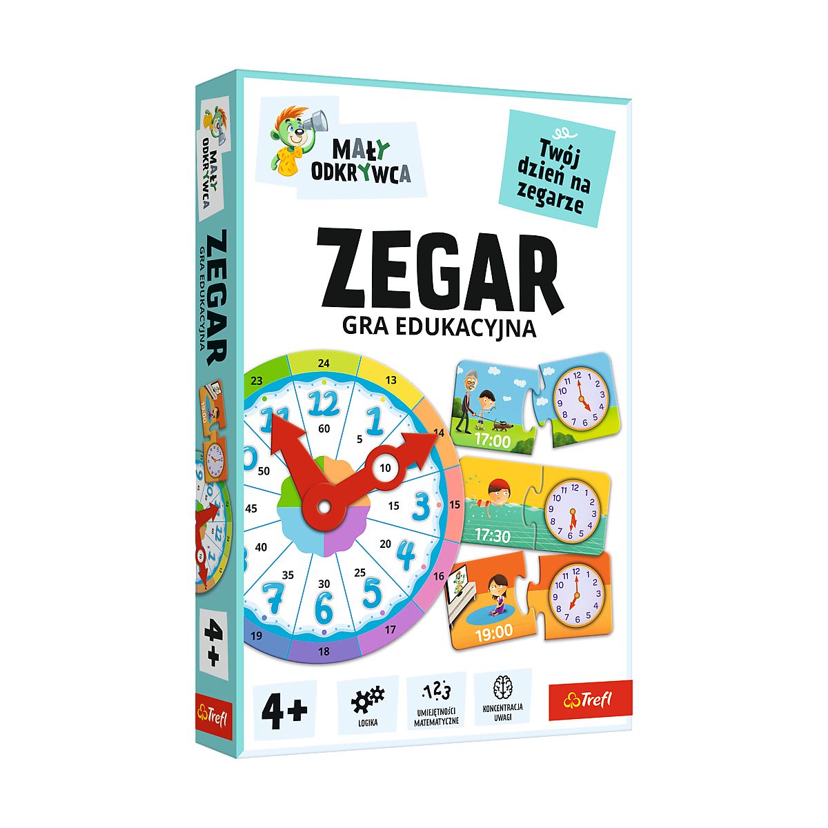 Gra edukacyjna Trefliki Mały odkrywca Gra Zegar Trefl (02809)