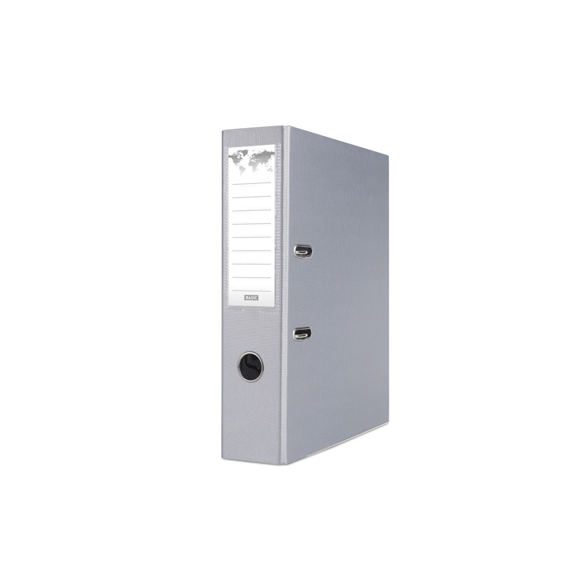 Segregator dźwigniowy Basic z szyną A4 75mm szary (21024221-10)