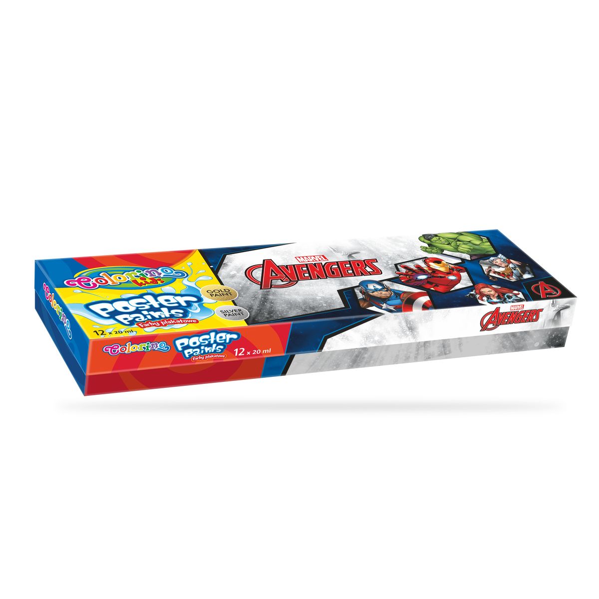 Farby plakatowe Patio Avengers kolor: mix 20ml 12 kolor. (91420)