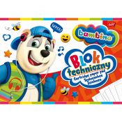 Blok techniczny Bambino A4 190g 10k [mm:] 210x297 Unipap