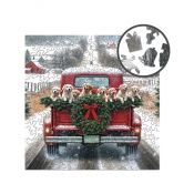 Puzzle Puzzle drewniane – Christmas – Podróżujące psy – 250el. 250 el. Alexander (50943)