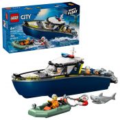 Klocki konstrukcyjne Lego City Pościg łodzią policyjną (60456)