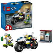 Klocki konstrukcyjne Lego City Pościg na motocyklu policyjnym (60455)