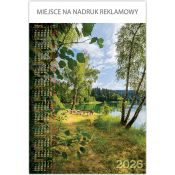 Kalendarz ścienny OGRÓD Telegraph JEZIORO plakatowy 670mm x 988mm (06)