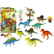 Figurka Zestaw Figurek Dinozaurów 9 sztuk Kolorowe Lean (14813)