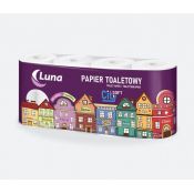 Papier toaletowy 8rol Luna City Soft celuloza 3 warstwy
