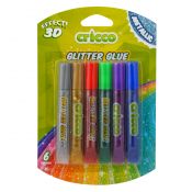 Klej w tubie 3D metalik 6 kol. 10g Cricco (CR951B6)