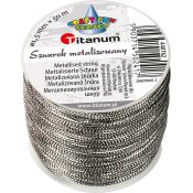 Sznurek Titanum Craft-Fun Series srebrny 50m (20HET0605-)