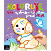 Książka dla dzieci Aksjomat Brokatowy obrys. Z pieskiem.