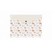 Teczka plastikowa na zatrzask KITTENS A4 mix Biurfol (TKN-A4-35)