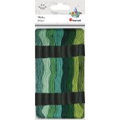 Mulina Titanum Craft-Fun Series tonacja zielona 8 kol. (21DT0514-2)