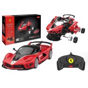 Klocki konstrukcyjne Lean Auto Rastar 1:18 Ferrari FXXK EVO Czerwone 88 Elementów (20577)