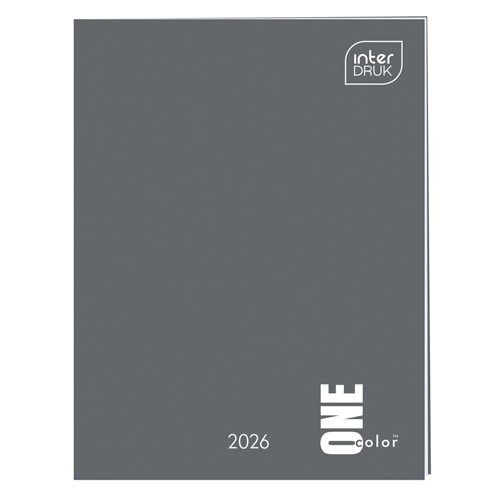 Kalendarz książkowy (terminarz) KIESZONKOWY 80mm x 105mm Interdruk (ONE COLOR)