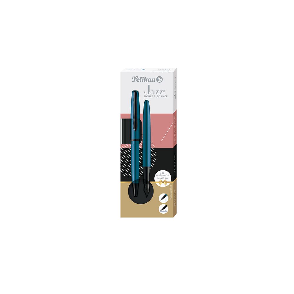 Zestaw piśmienniczy Pelikan Jazz Noble Elegance Aqua pióro+długopis (400198413)