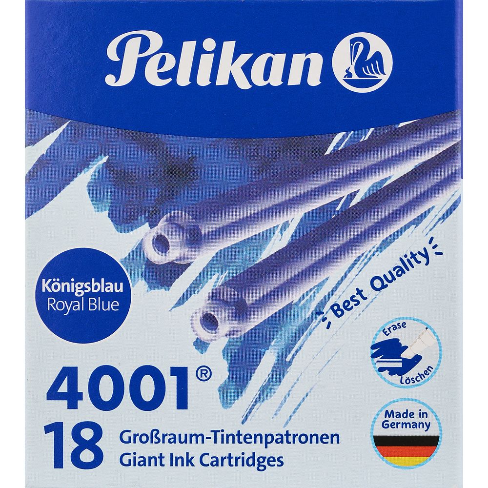 Naboje długie 18 sztuk niebieski Pelikan (300004064)
